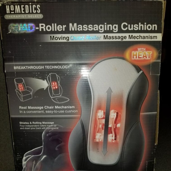Homedics QRM-400H Therapist Select Quad-Roller Massaging Cushion - Picture 2 of 4
